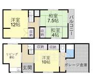 兵庫県尼崎市大庄中通3丁目(一戸建)の賃貸物件の間取り