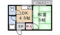 マンション皆栄の間取り