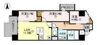 THE RESIDENCE 北白川 の間取り