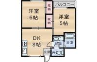 大阪府豊中市螢池東町2丁目の賃貸マンションの間取り