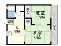 コーポみその Aの間取り
