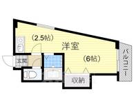 大阪府東大阪市横小路町1丁目の賃貸マンションの間取り