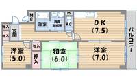 シェルコート南甲子園の間取り