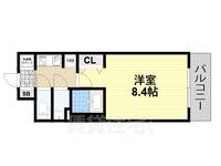 大阪府堺市西区浜寺石津町中1丁の賃貸マンションの間取り