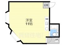 大阪府大阪市港区市岡元町2丁目の賃貸マンションの間取り