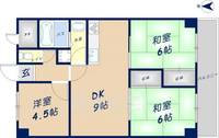 吉田第2大発マンションの間取り