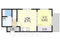 Lavie libre-Kの間取り