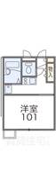 レオパレス21カンフォーラ204の間取り