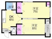 葛城マンションの間取り