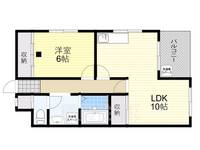 大阪府茨木市沢良宜東町の賃貸マンションの間取り