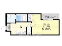 大阪府堺市西区上野芝町4丁の賃貸アパートの間取り