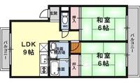 プリシエール河合203の間取り