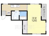 大阪府大阪市都島区片町2丁目の賃貸マンションの間取り