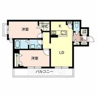 大阪府堺市堺区三宝町2丁の賃貸マンションの間取り