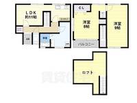 大阪府堺市北区百舌鳥梅北町3丁(一戸建)の賃貸物件の間取り