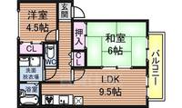 メゾンヴェールBの間取り