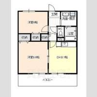 愛知県名古屋市中川区打出2丁目の賃貸アパートの間取り