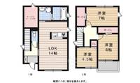 愛知県名古屋市名東区豊が丘(一戸建)の賃貸物件1の間取り