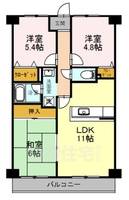 大阪府和泉市伯太町1丁目の賃貸マンションの間取り