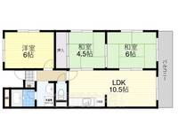 帝塚山ガーデンハイツ2号棟の間取り