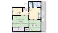大阪府摂津市鳥飼下3丁目の賃貸マンションの間取り