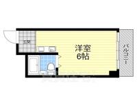 大阪府豊中市柴原町4丁目の賃貸マンションの間取り