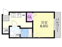 大阪府大阪市淀川区新北野3丁目の賃貸マンションの間取り