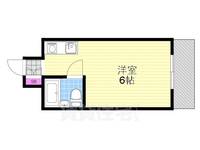 大阪府大阪市西淀川区姫島5丁目の賃貸マンションの間取り