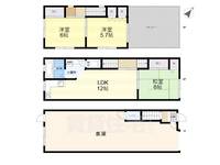 大阪府大阪市東淀川区西淡路4丁目(一戸建)の賃貸物件の間取り