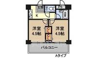 木川東エクセルハイツ813の間取り