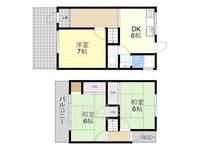 大阪府寝屋川市明和2丁目(一戸建)の賃貸物件の間取り