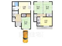 大阪府摂津市新在家2丁目(一戸建)の賃貸物件の間取り