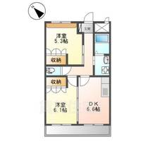 大阪府豊中市桜の町7丁目の賃貸マンションの間取り