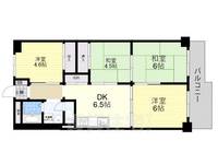 内代コーポの間取り