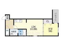 大阪府大阪市平野区平野上町2丁目の賃貸アパートの間取り