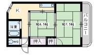 寺岡マンション301の間取り