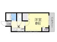 大阪府東大阪市若江本町1丁目の賃貸マンションの間取り