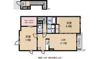 大阪府堺市北区中村町の賃貸アパートの間取り