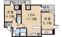 アーバンハイツ大住の間取り