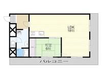 大阪府八尾市佐堂町2丁目の賃貸マンションの間取り