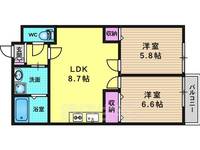 シャトル京都駅の間取り