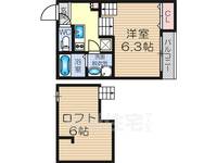 ブランジーノ塚本202の間取り