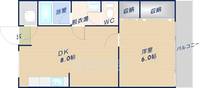 マンションヒライ206の間取り