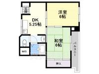 ハイツ山の道荘の間取り