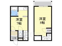 大阪府大阪市東住吉区矢田1丁目の賃貸マンションの間取り