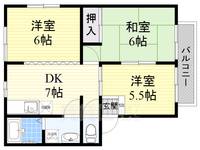 サンガーデン緑ヶ丘 A棟の間取り