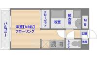 福岡県福岡市中央区薬院1丁目の賃貸マンションの間取り