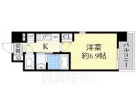 大阪府大阪市城東区野江4丁目の賃貸マンションの間取り