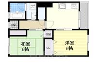 大阪府大阪市都島区都島北通1丁目の賃貸マンションの間取り
