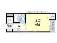 芥川グリーンハイツ105の間取り